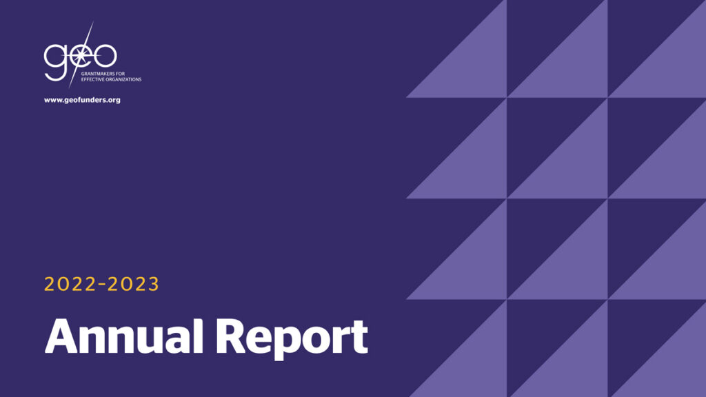 Cover of GEO's 2022-2023 Annual Report