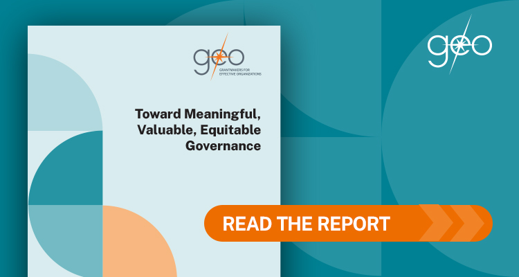 Toward, Meaningful, Valuable, Equitable Governance cover with overlaid text "Read the report"